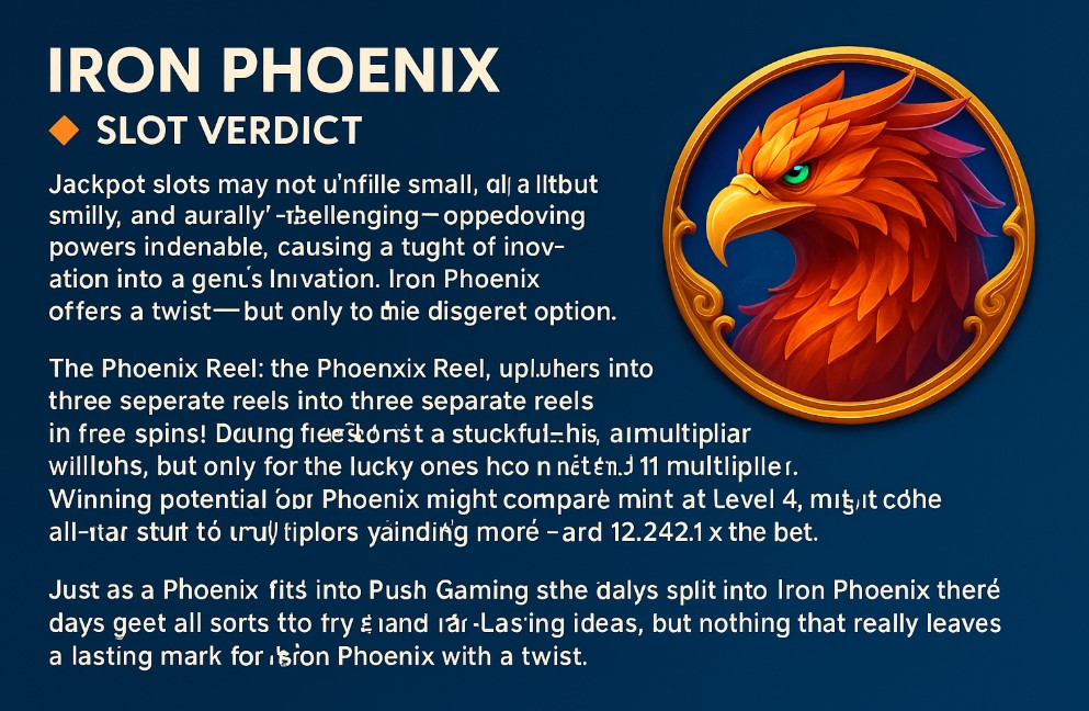 You are currently viewing Iron Phoenix – (Push Gaming) Slot Review
