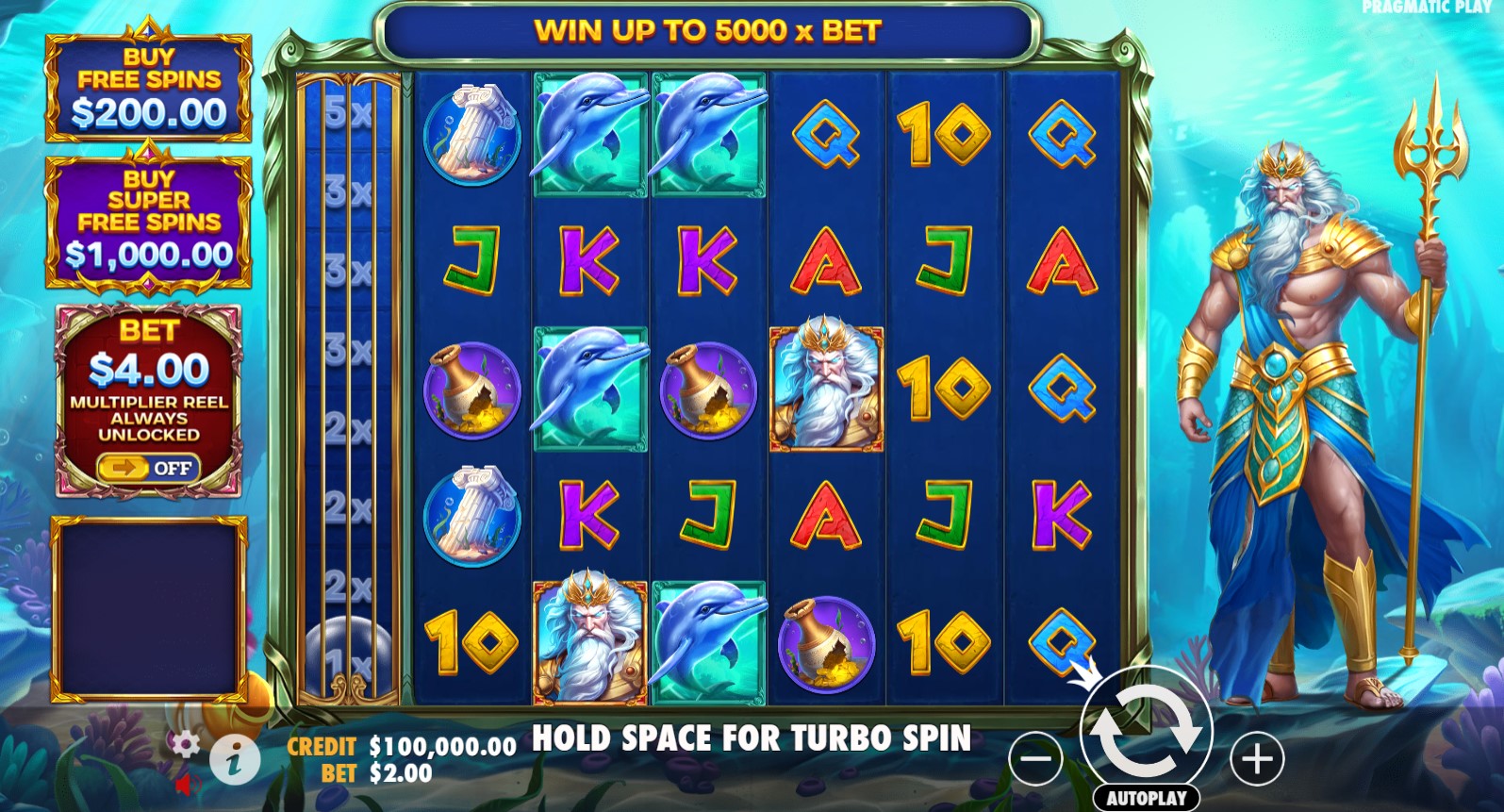 You are currently viewing Waves of Poseidon – (Pragmatic Play) Slot Review