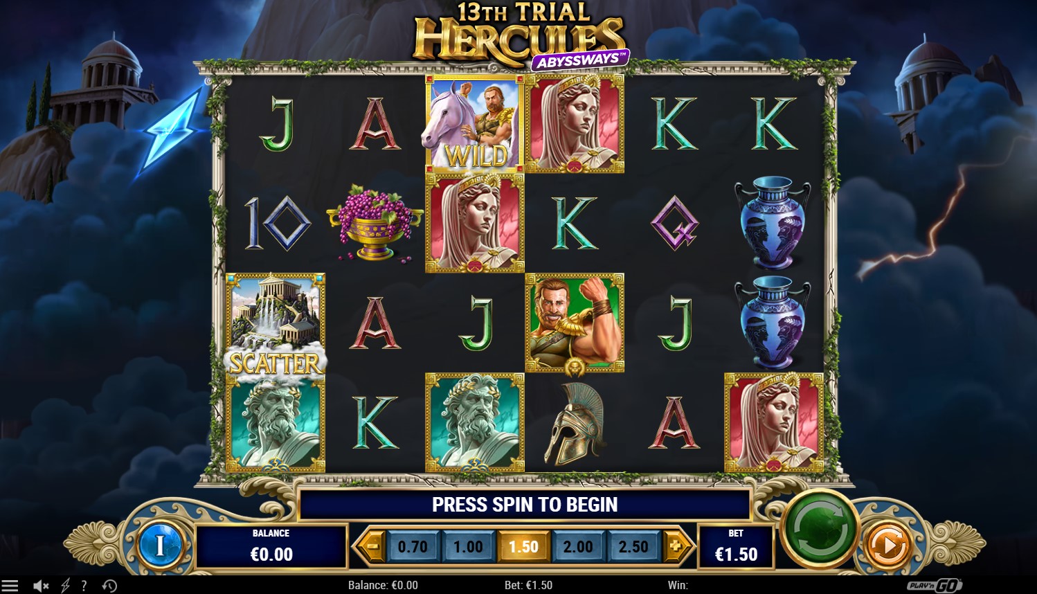 You are currently viewing 13th Trial Hercules Abyssways – (Play’n GO) Slot Review