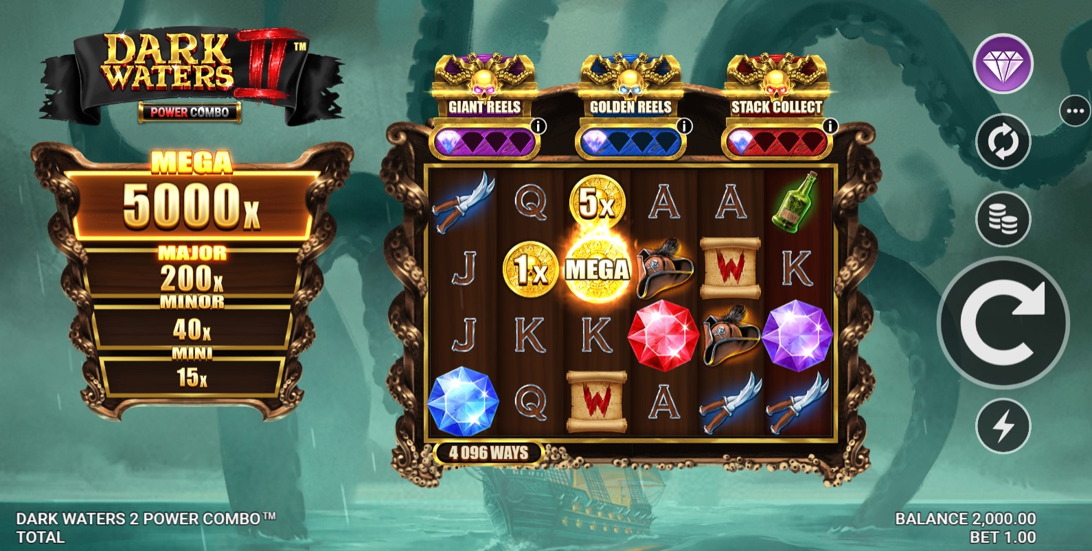 You are currently viewing Dark Waters 2 Power Combo – (Just For The Win) Slot Review