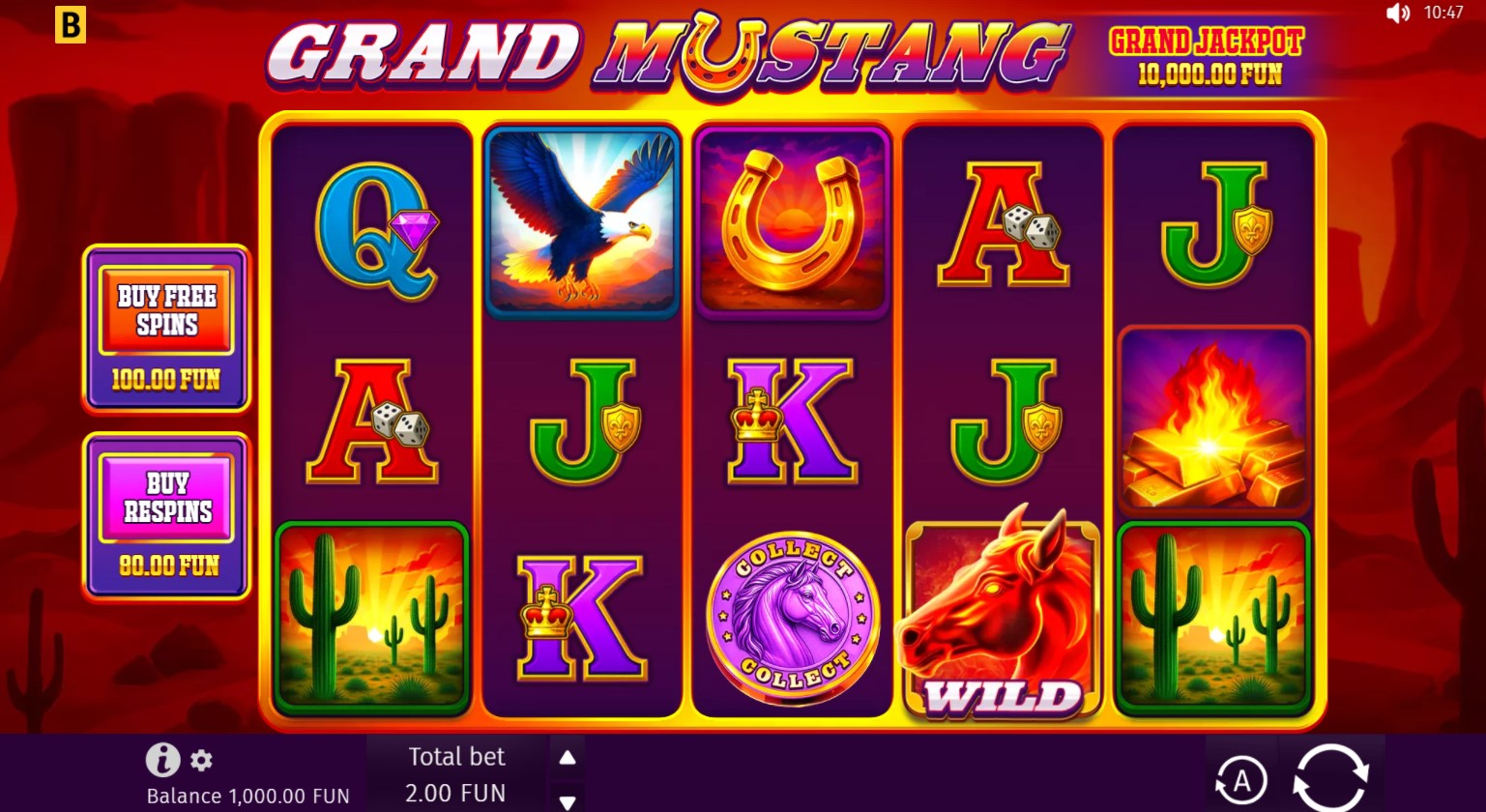 Read more about the article Grand Mustang – (BGaming) Slot Review