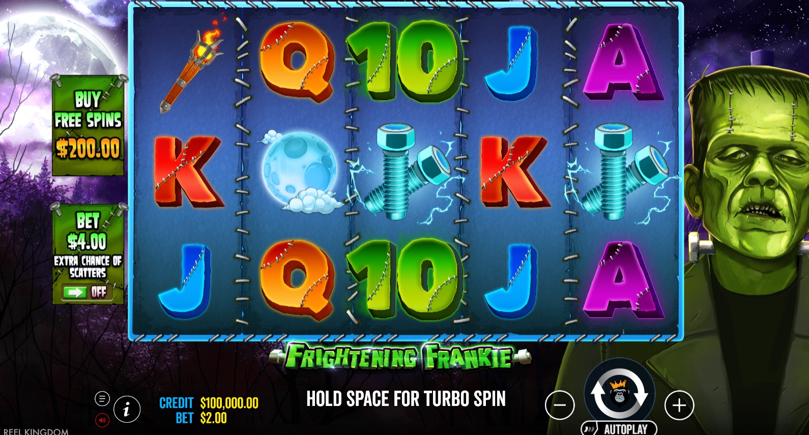 You are currently viewing Frightening Frankie – (Pragmatic Play) Slot Review