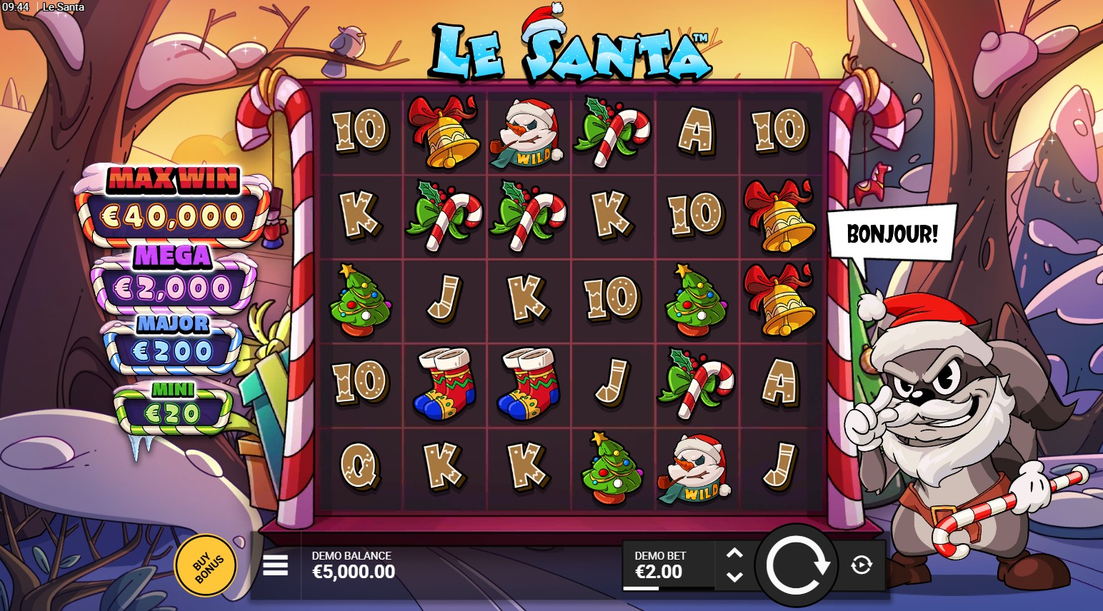 You are currently viewing Le Santa – (Hacksaw Gaming) Slot Review