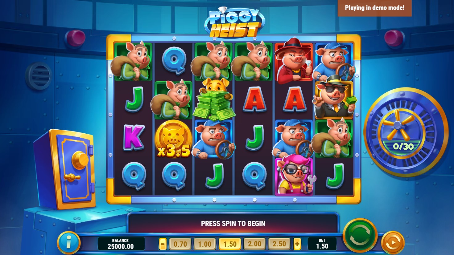 You are currently viewing Piggy Heist – (Play’n GO) Slot Review