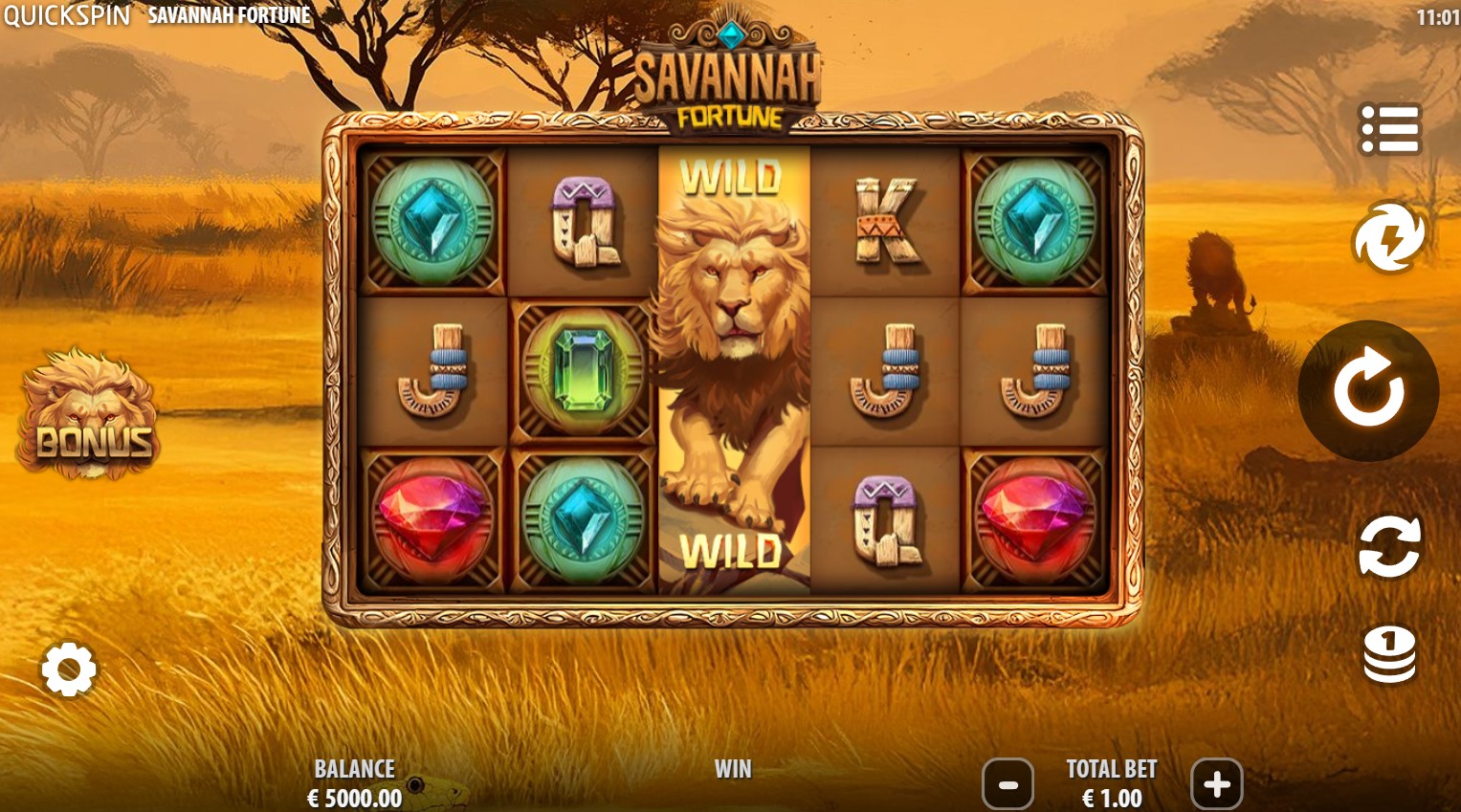 Read more about the article Savannah Fortune – (Quickspin) Slot Review