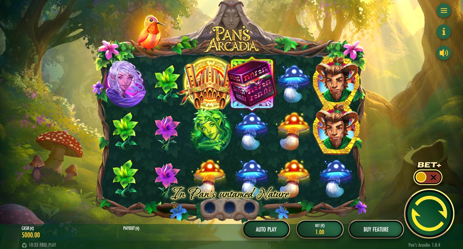 Read more about the article Pan’s Arcadia – (Thunderkick) Slot Review