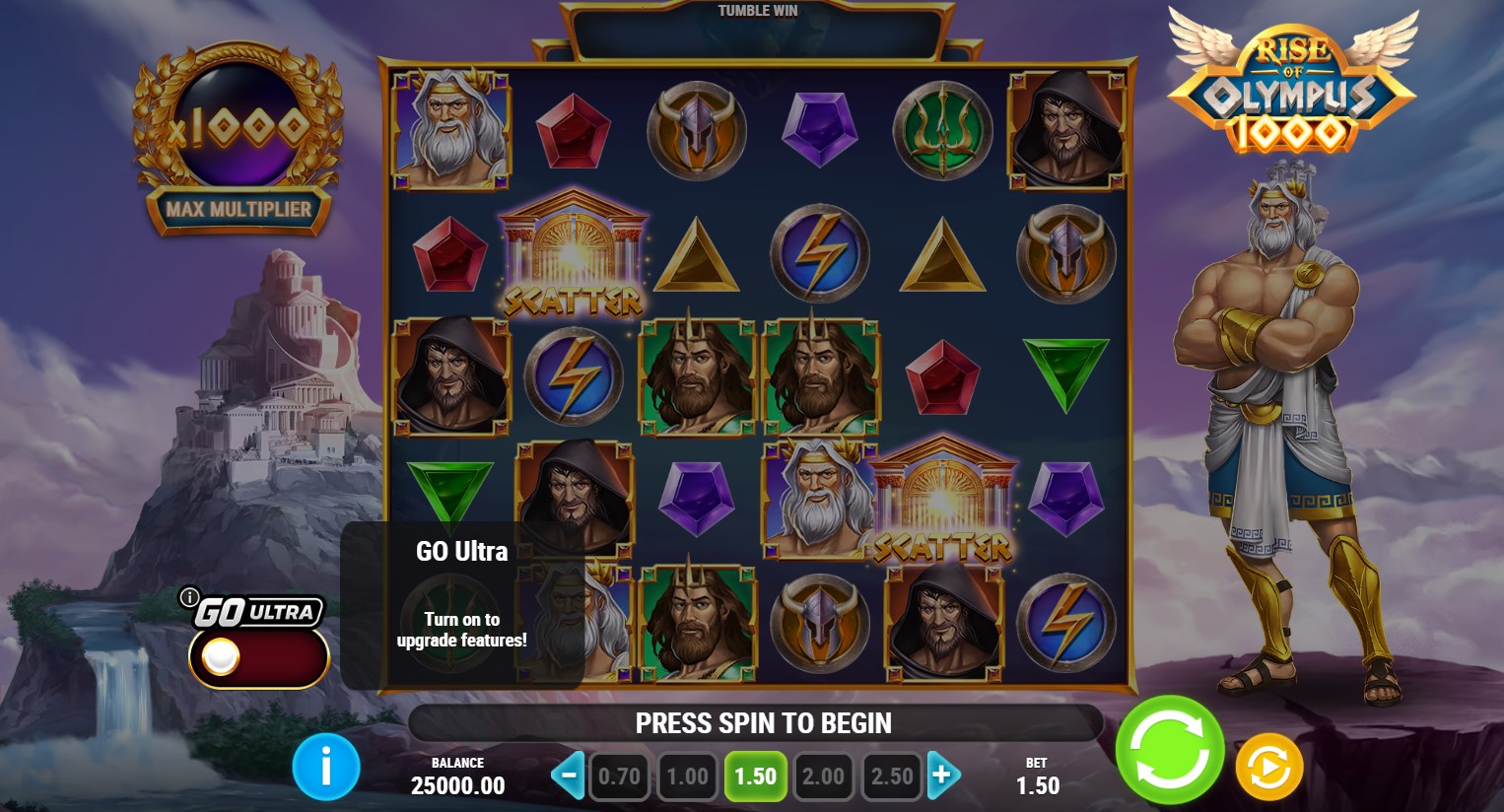 Read more about the article Rise of Olympus 1000 – (Play’n GO) Slot Review