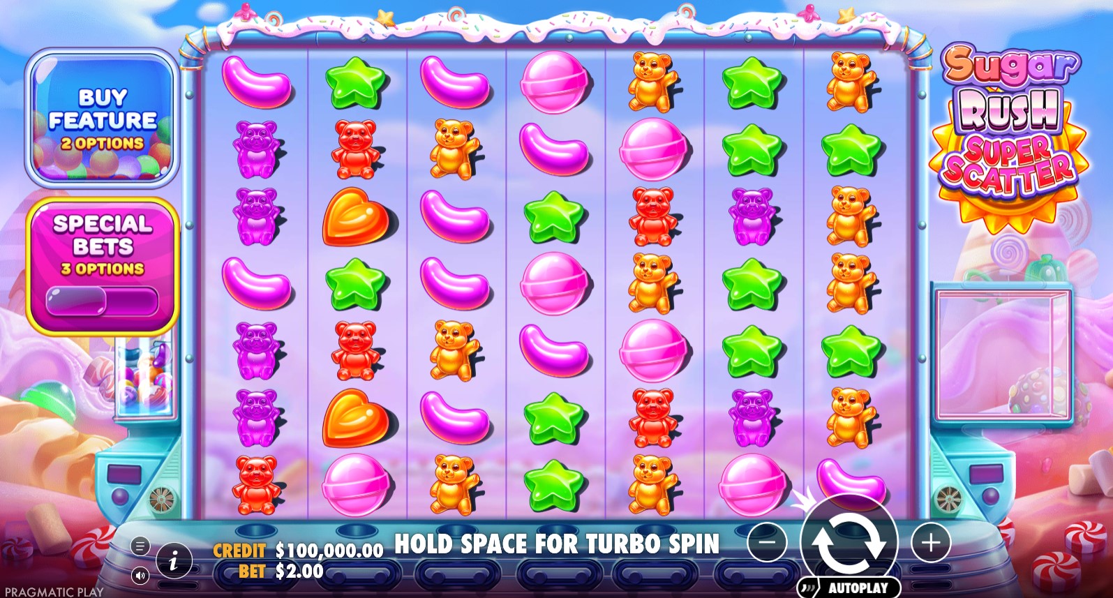 Read more about the article Sugar Rush Super Scatter – (Pragmatic Play) Slot Review