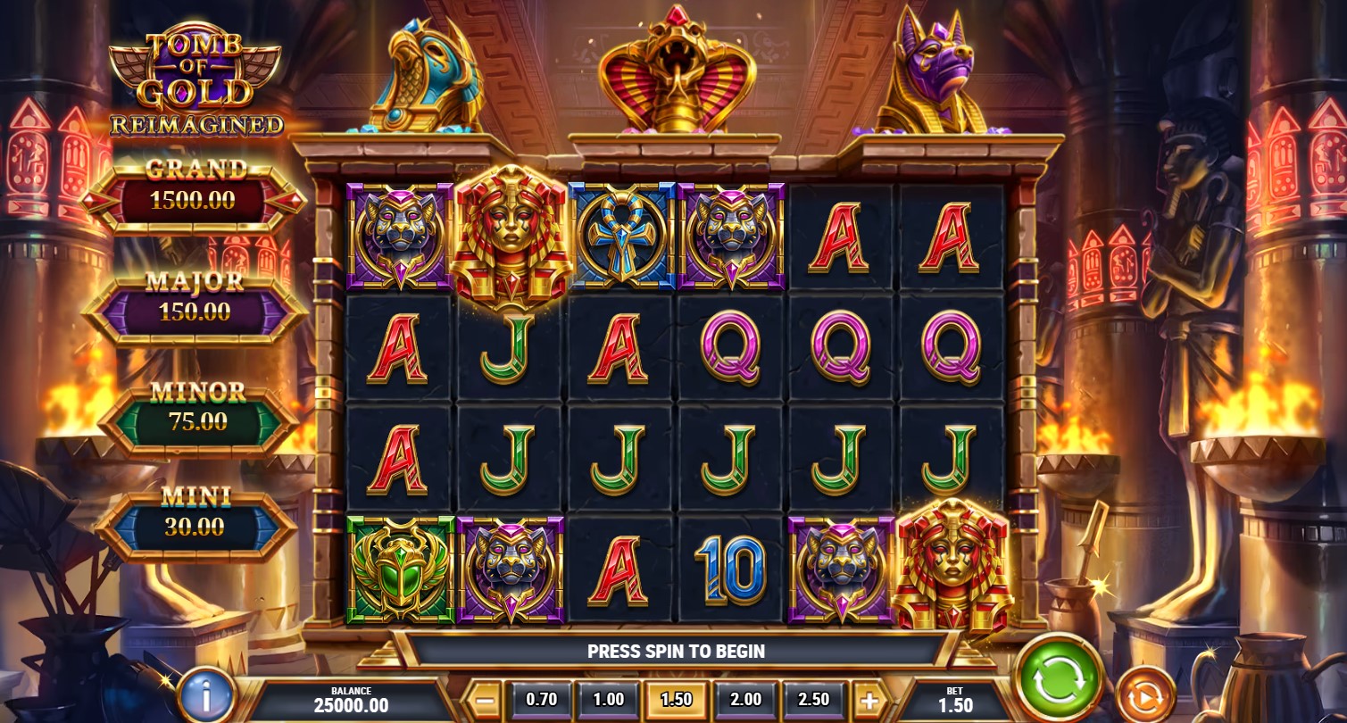 You are currently viewing Tomb of Gold Reimagined (Play’n GO) Slot Review – Is This Egyptian Classic Worth Playing?