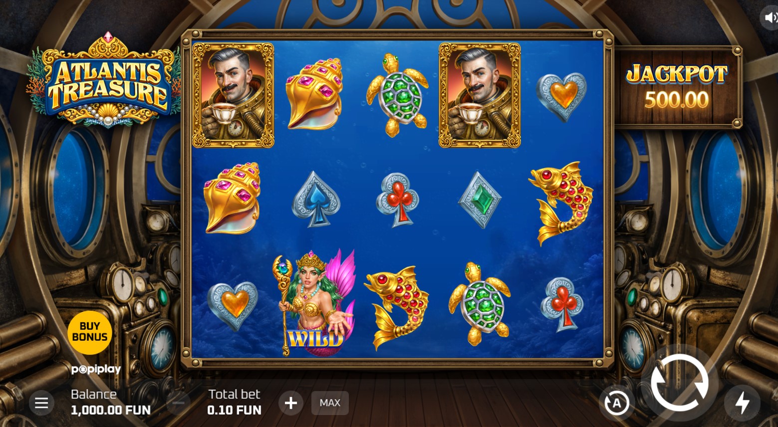 Read more about the article Atlantis Treasure (Popiplay) Slot Review