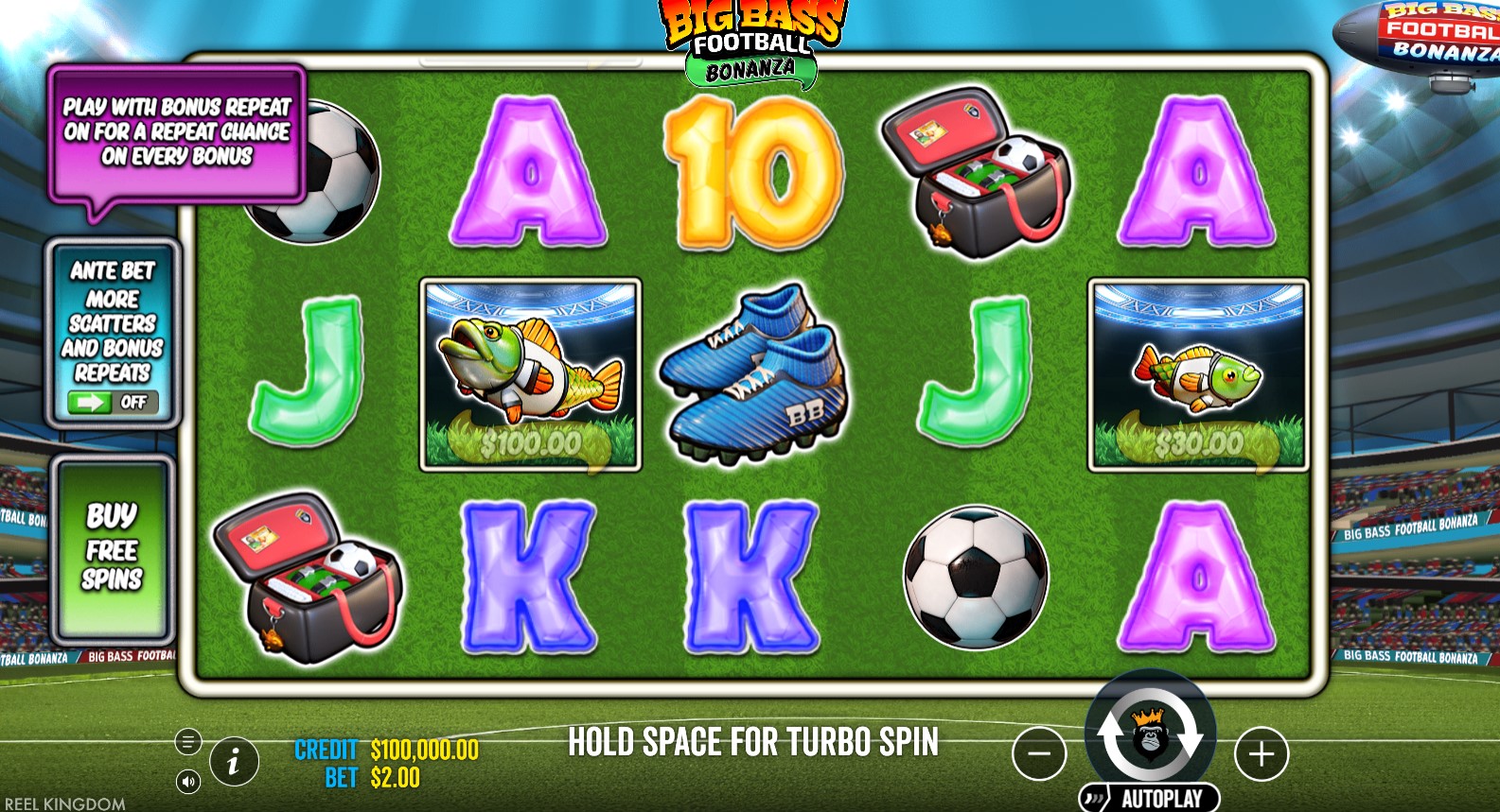 Read more about the article Big Bass Football Bonanza (Pragmatic Play) Slot Review