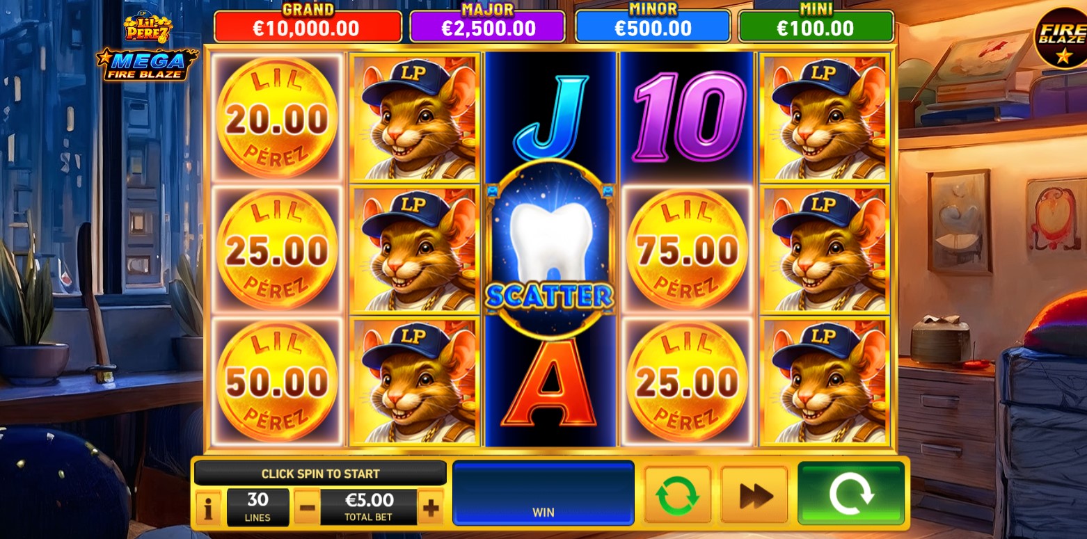 You are currently viewing Mega Fire Blaze Lil’ Perez (Playtech) Slot Review