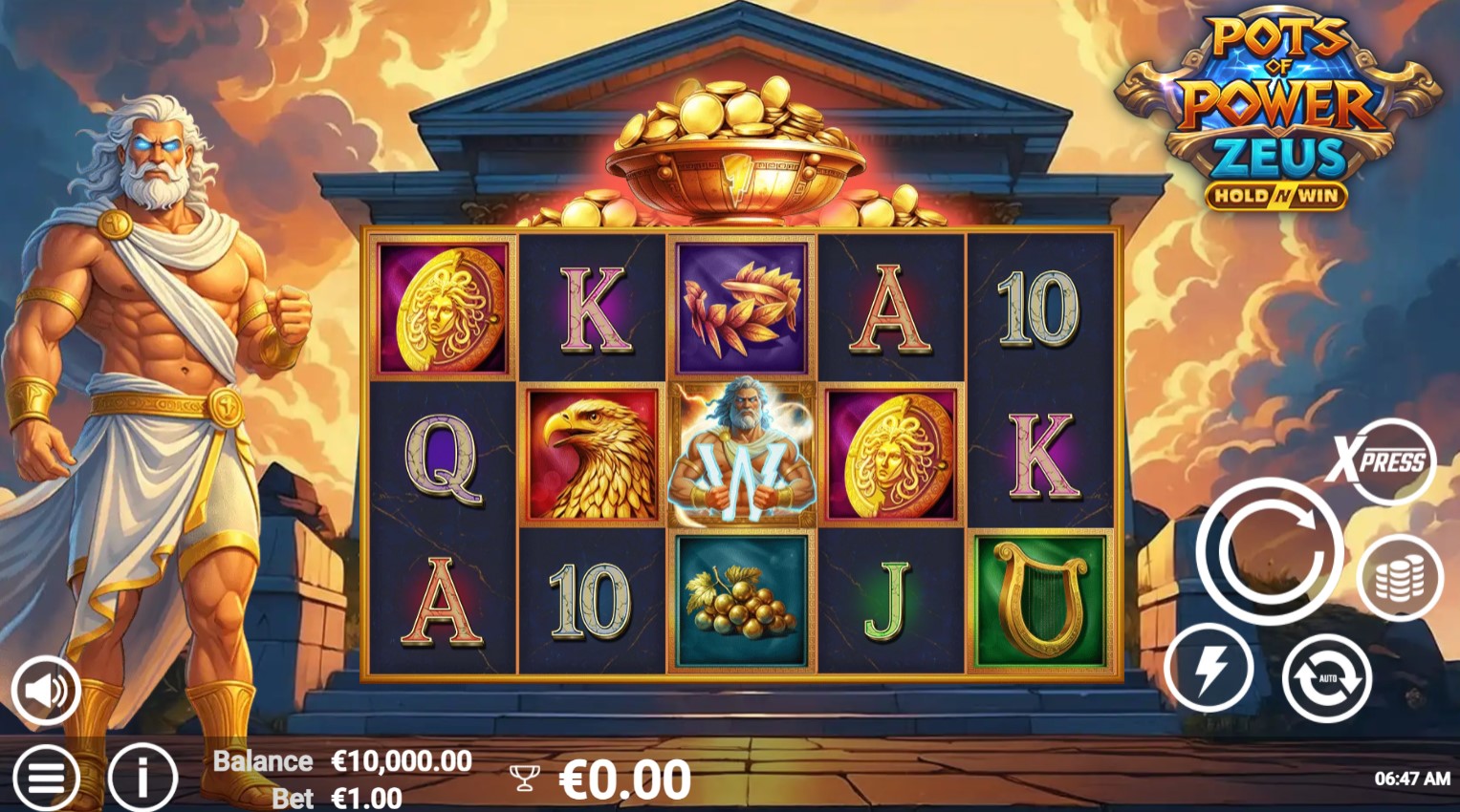 Read more about the article Pots of Power Zeus (AvatarUX) Slot Review