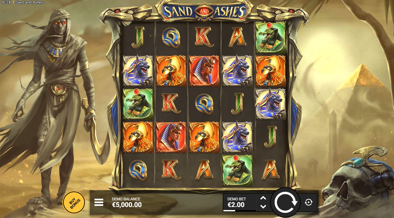 Read more about the article Sand And Ashes (Hacksaw Gaming) Slot Review