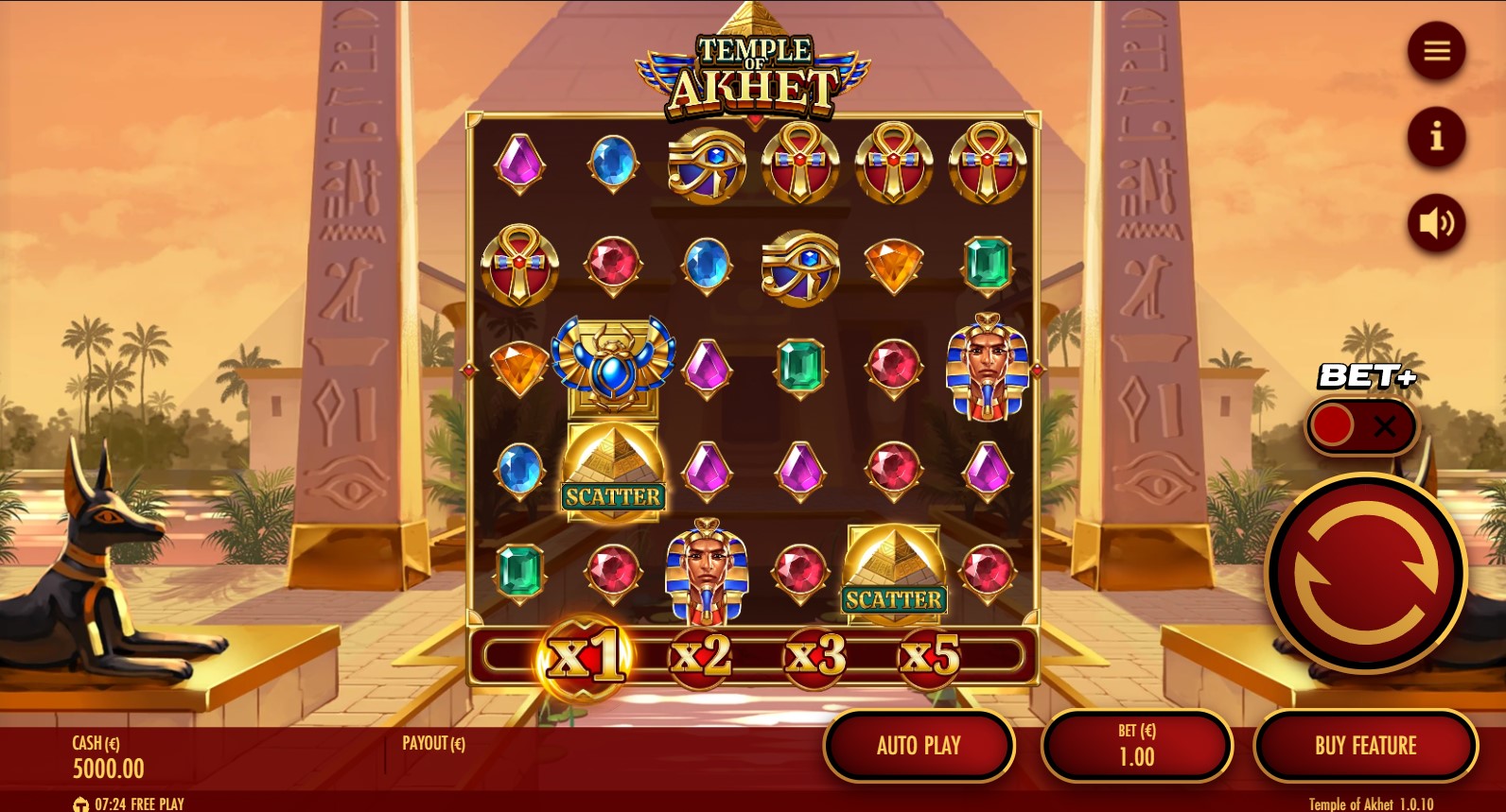 Read more about the article Temple of Akhet (Thunderkick) Slot Review