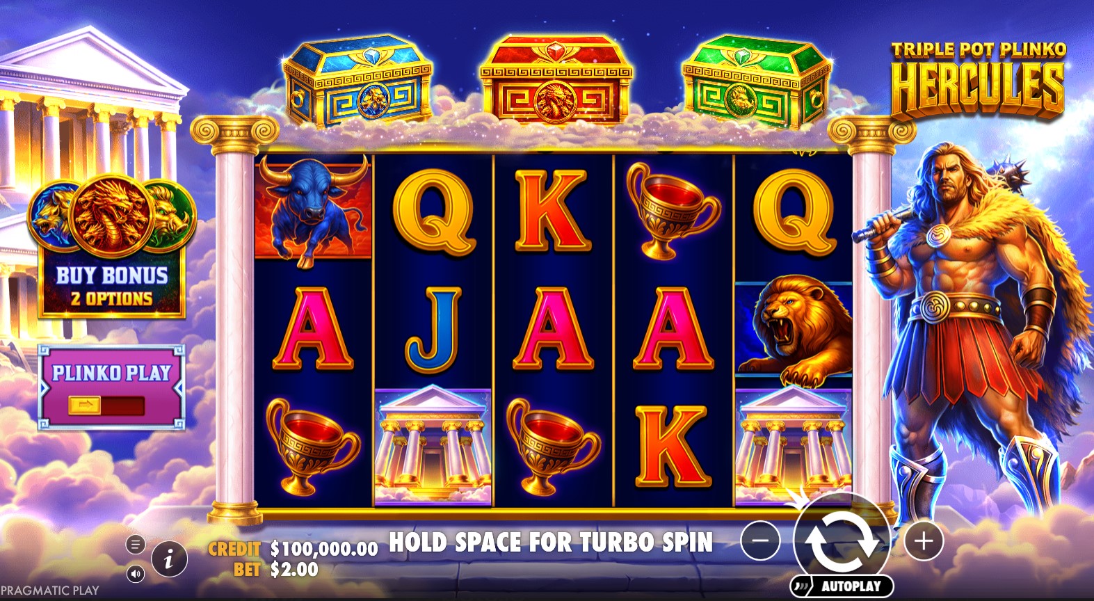 You are currently viewing Triple Pot Plinko Hercules (Pragmatic Play) Slot Review