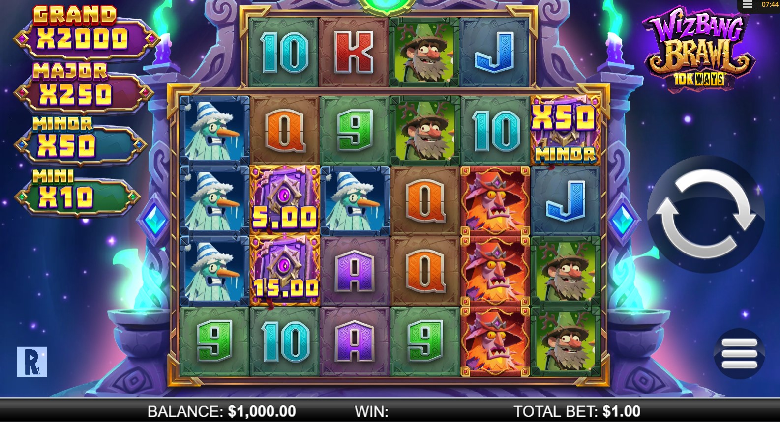 Read more about the article Wizbang Brawl 10K Ways (ReelPlay) Slot Review