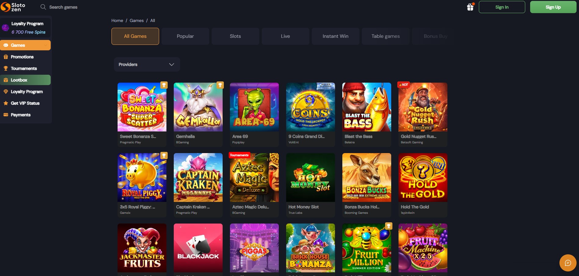 slotozen games