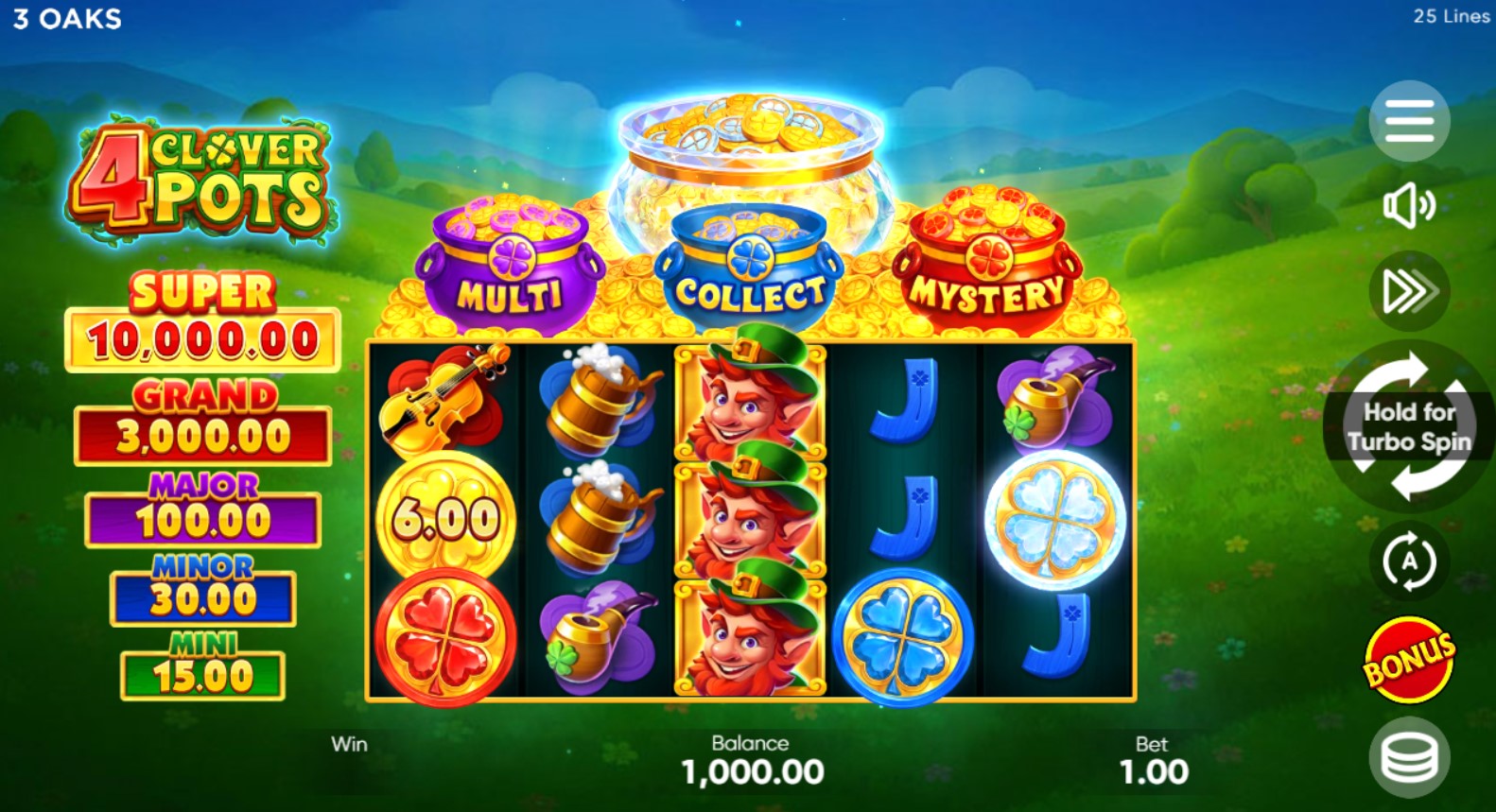 Read more about the article 4 Clover Pots (3 Oaks Gaming) Slot Review – A Casino Player’s Honest Opinion