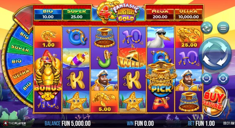 4 Fantastic Lobsters Gold (4ThePlayer) Slot Review