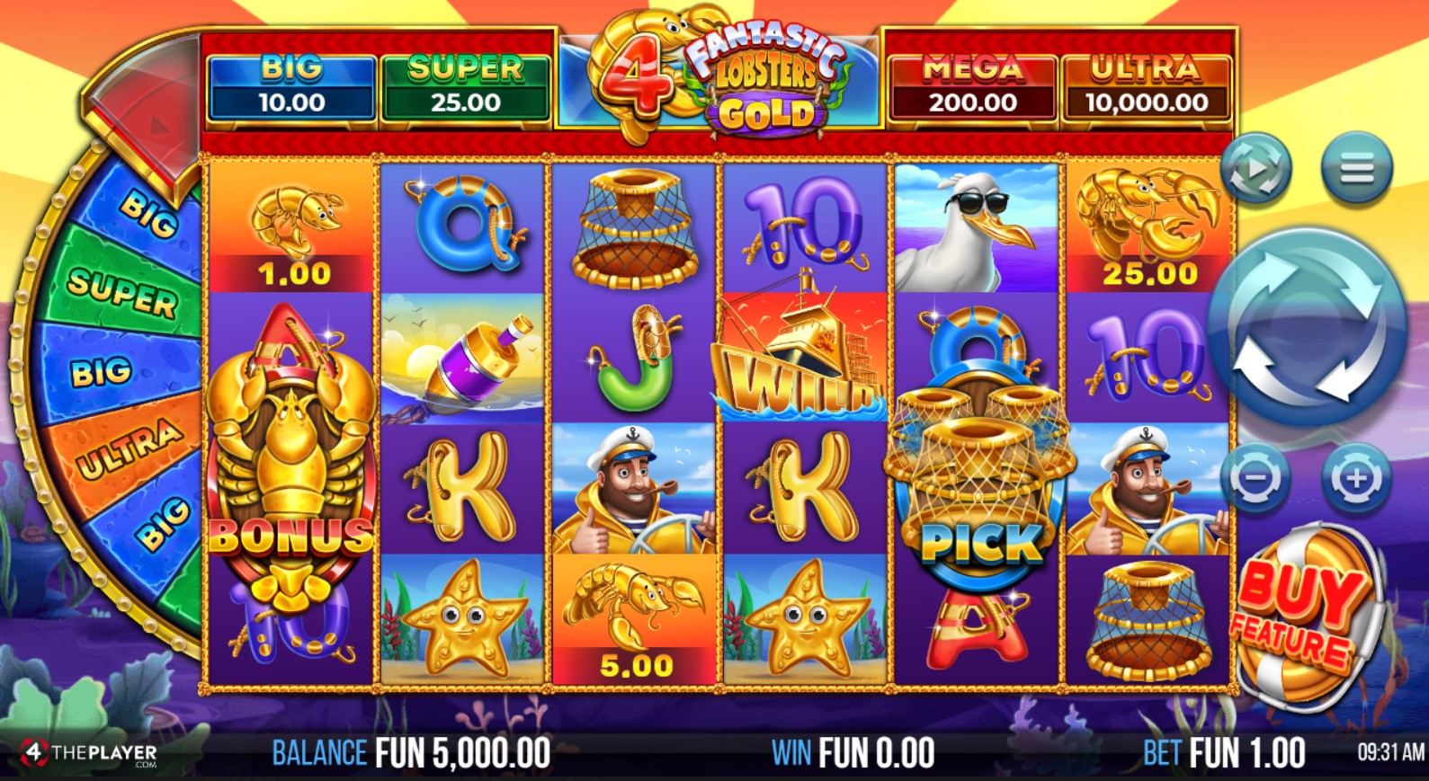 You are currently viewing 4 Fantastic Lobsters Gold (4ThePlayer) Slot Review