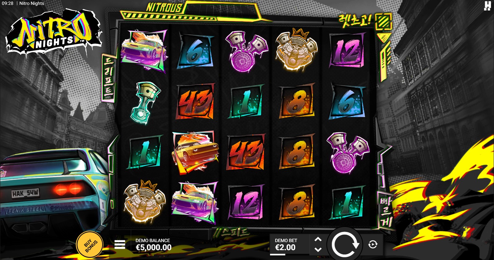 You are currently viewing Nitro Nights (Hacksaw Gaming) Slot Review