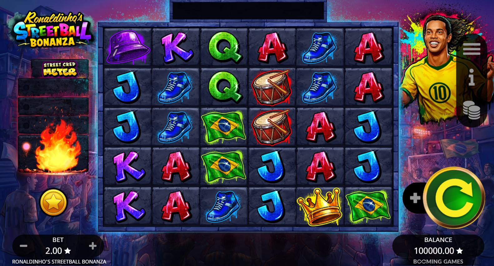 You are currently viewing Ronaldinho’s Streetball Bonanza (Booming Games) Slot Review – A Casino Player’s Honest Opinion