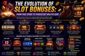Read more about the article The Evolution Of Slot Bonuses: From Free Spins To Persistent Multipliers