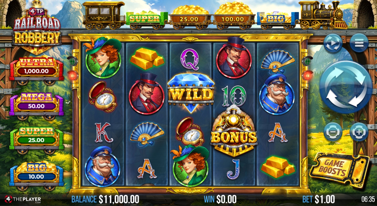 You are currently viewing 4TP Railroad Robbery (4ThePlayer) Slot Review