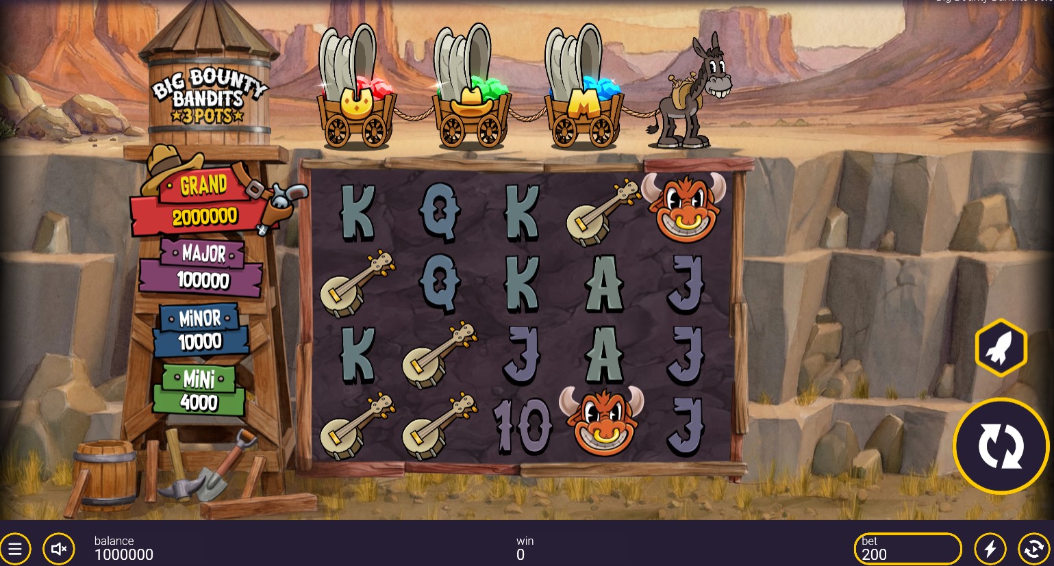 You are currently viewing Big Bounty Bandits 3 Pots (Peter & Sons) Slot Review