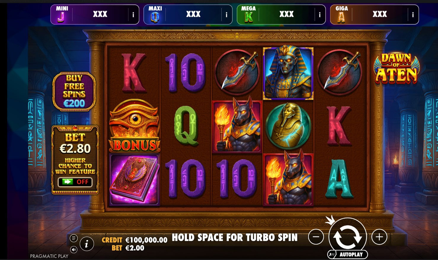 You are currently viewing Dawn of Aten (Pragmatic Play) Slot Review