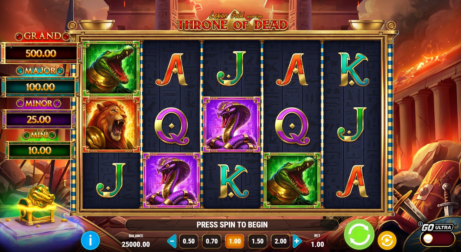 You are currently viewing Legion Gold and the Throne of Dead (Play’n GO) Slot Review