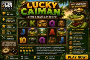 Read more about the article Lucky Caiman (Peter & Sons) Slot Review