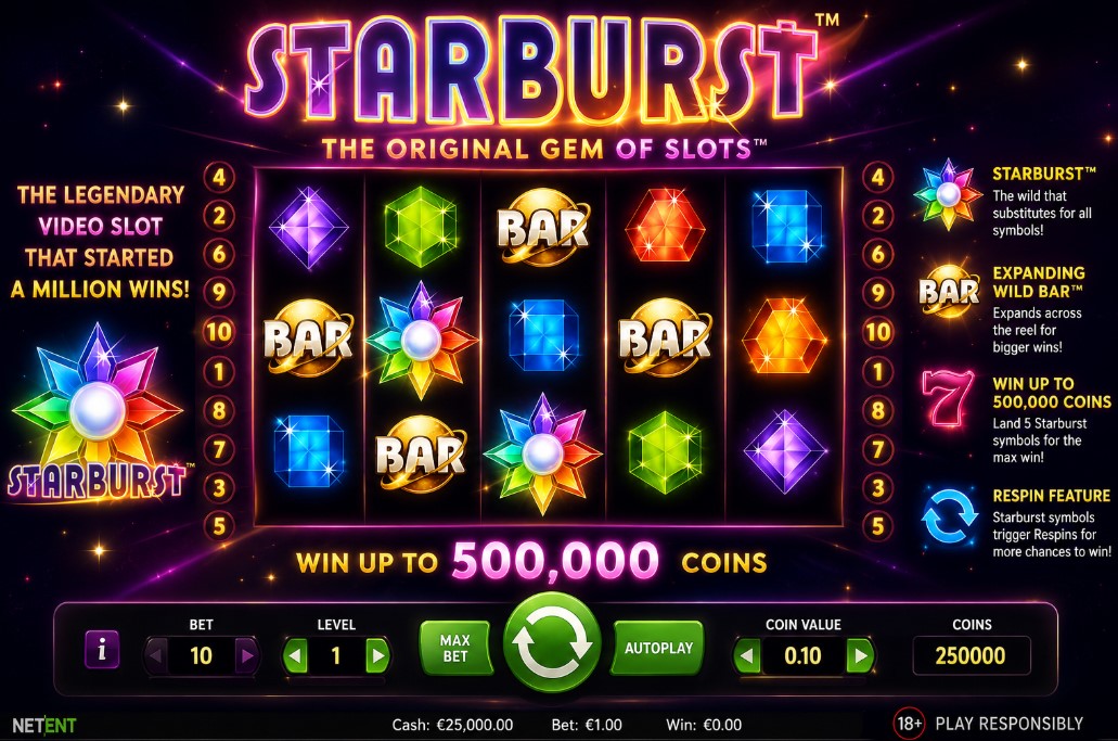 You are currently viewing Why Starburst Became The Most Played Online Slot Ever