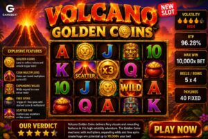 Read more about the article Volcano Golden Coins (Gamebeat) Slot Review