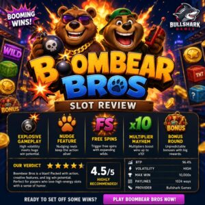 Read more about the article Boombear Bros (Bullshark Games) Slot Review