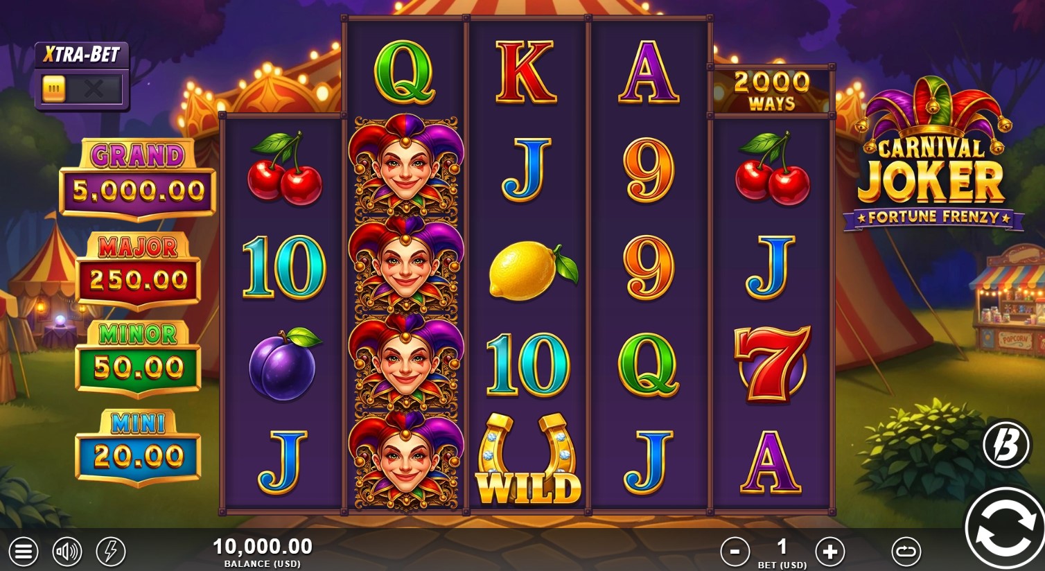 You are currently viewing Carnival Joker (Slotmill) Slot Review