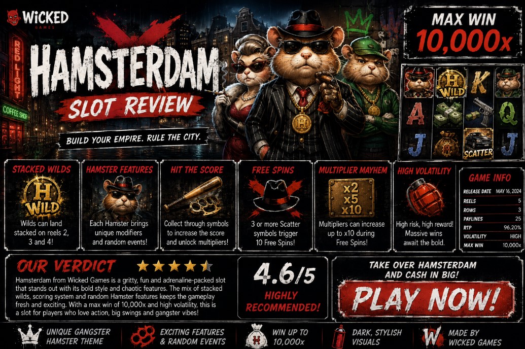 You are currently viewing Hamsterdam (Wicked Games) Slot Review