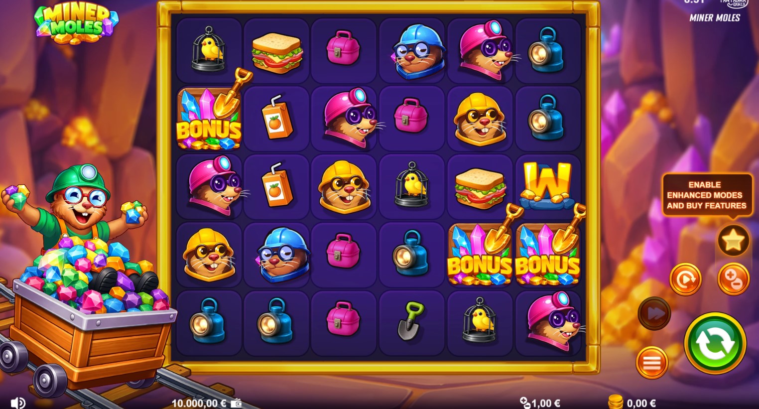 You are currently viewing Miner Moles (Fantasma Games) Slot Review