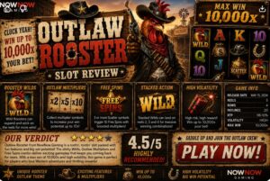 Read more about the article Outlaw Rooster (NowNow Gaming) Slot Review