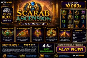 Read more about the article Scarab Ascension (NowNow Gaming) Slot Review